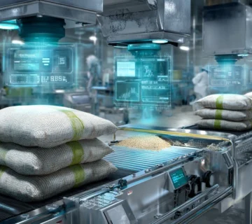 خط بسته‌بندی خوراک دام با کیسه‌های PP، کنترل وزن لحظه‌ای و سنجش رطوبت برای کاهش ضایعات پس از بسته‌بندی تا ۵۰٪